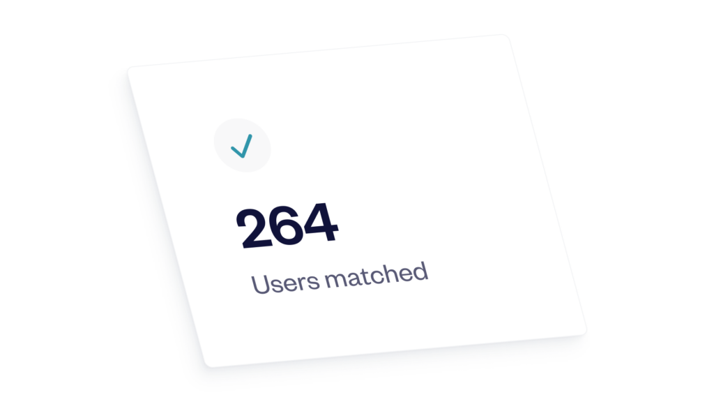users matched